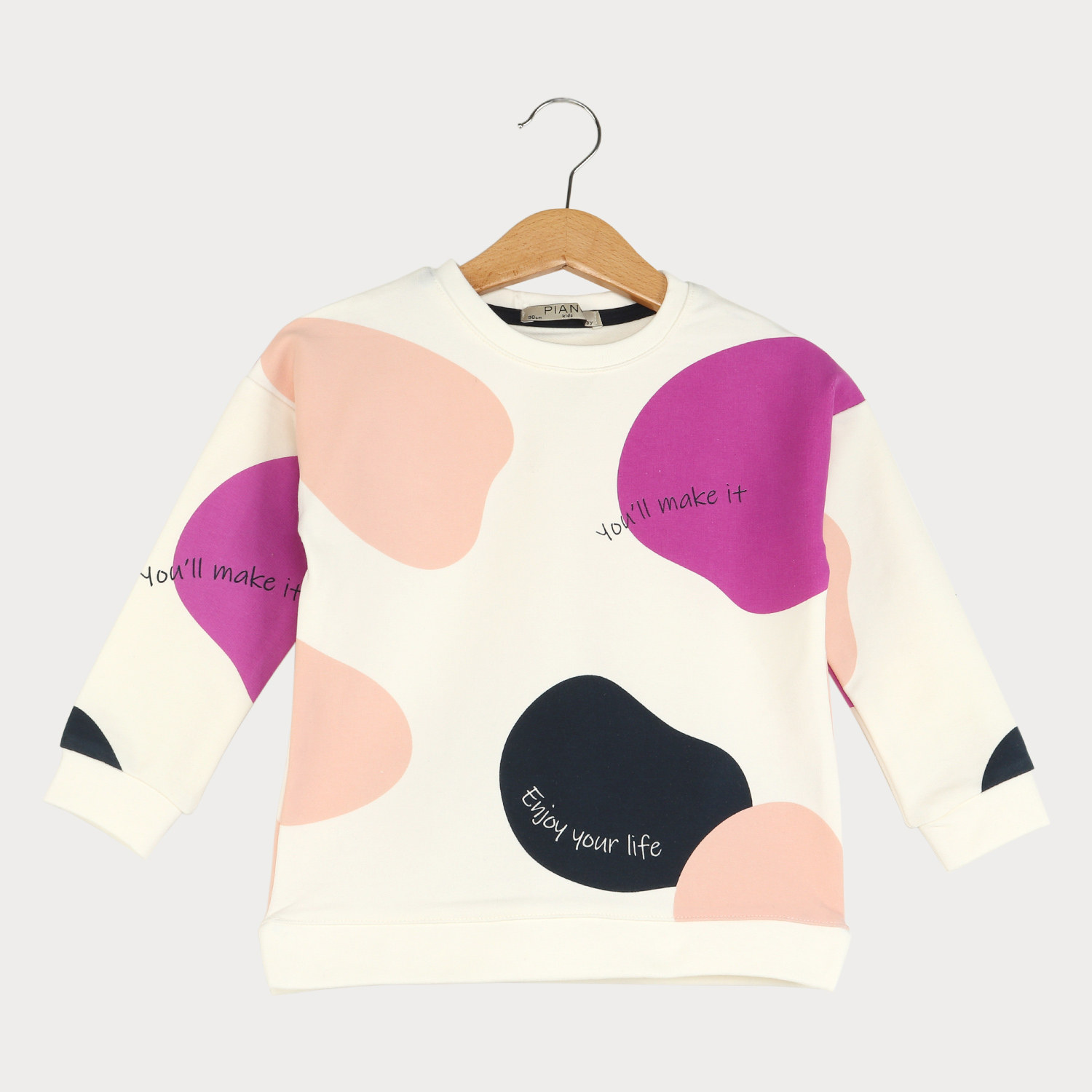 بلوز آستین افتاده رگولار دخترانه