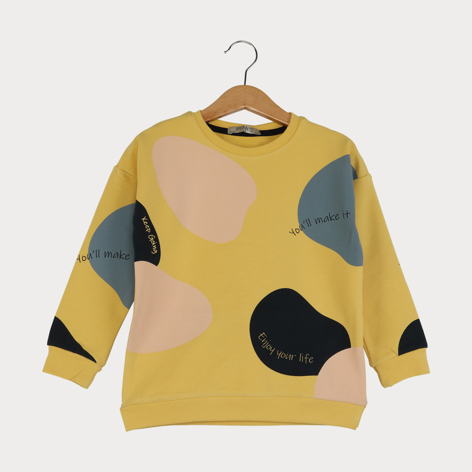 بلوز آستین افتاده رگولار دخترانه