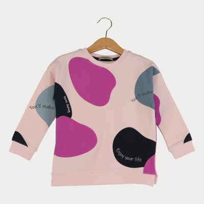 بلوز آستین افتاده رگولار دخترانه