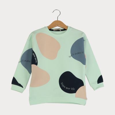 بلوز آستین افتاده رگولار دخترانه