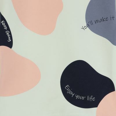 بلوز آستین افتاده رگولار دخترانه