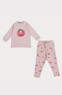 بلوز دمپا چاک دار و لگ نوزادی رگولار