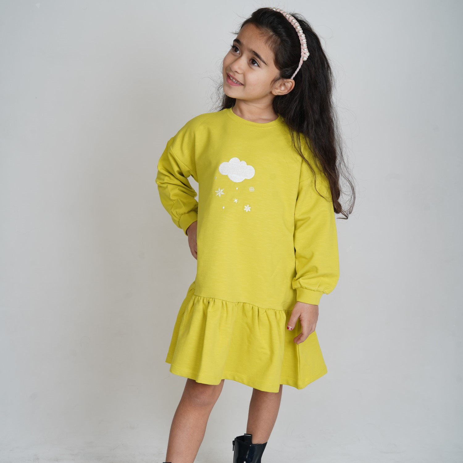 پیراهن آستین بلند افتاده اورسایز