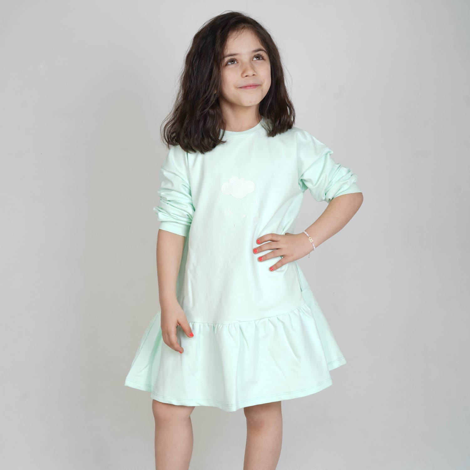 پیراهن آستین بلند افتاده اورسایز