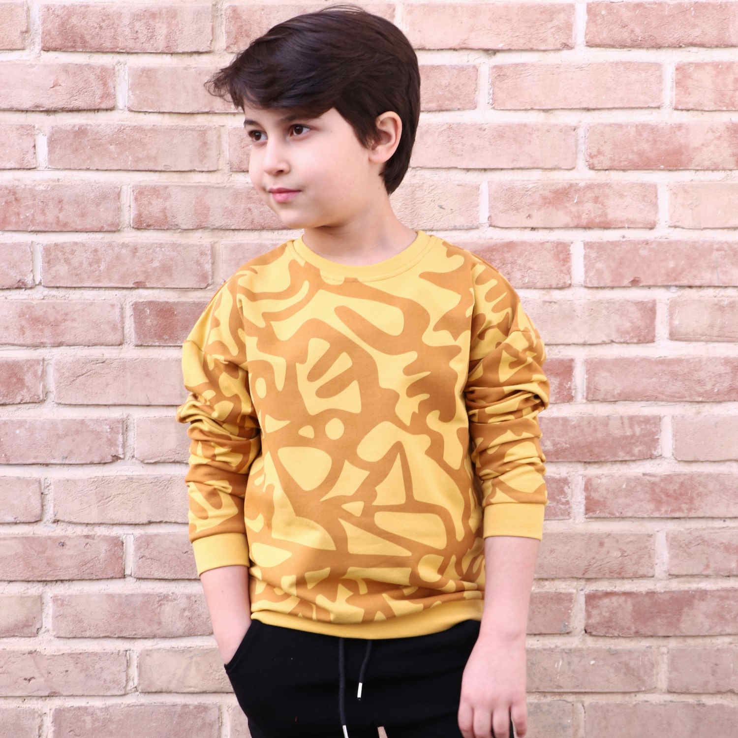 بلوز دورس لایکرا آستین افتاده تمام چاپ