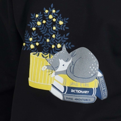 بلوز و لگ فاینریب آستین افتاده پیلی دار