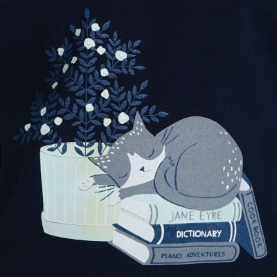 بلوز و لگ فاینریب آستین افتاده پیلی دار