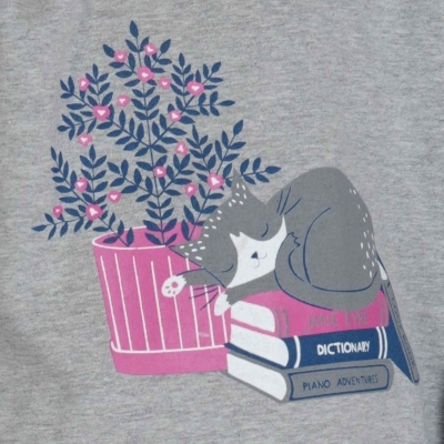 بلوز و لگ فاینریب آستین افتاده پیلی دار