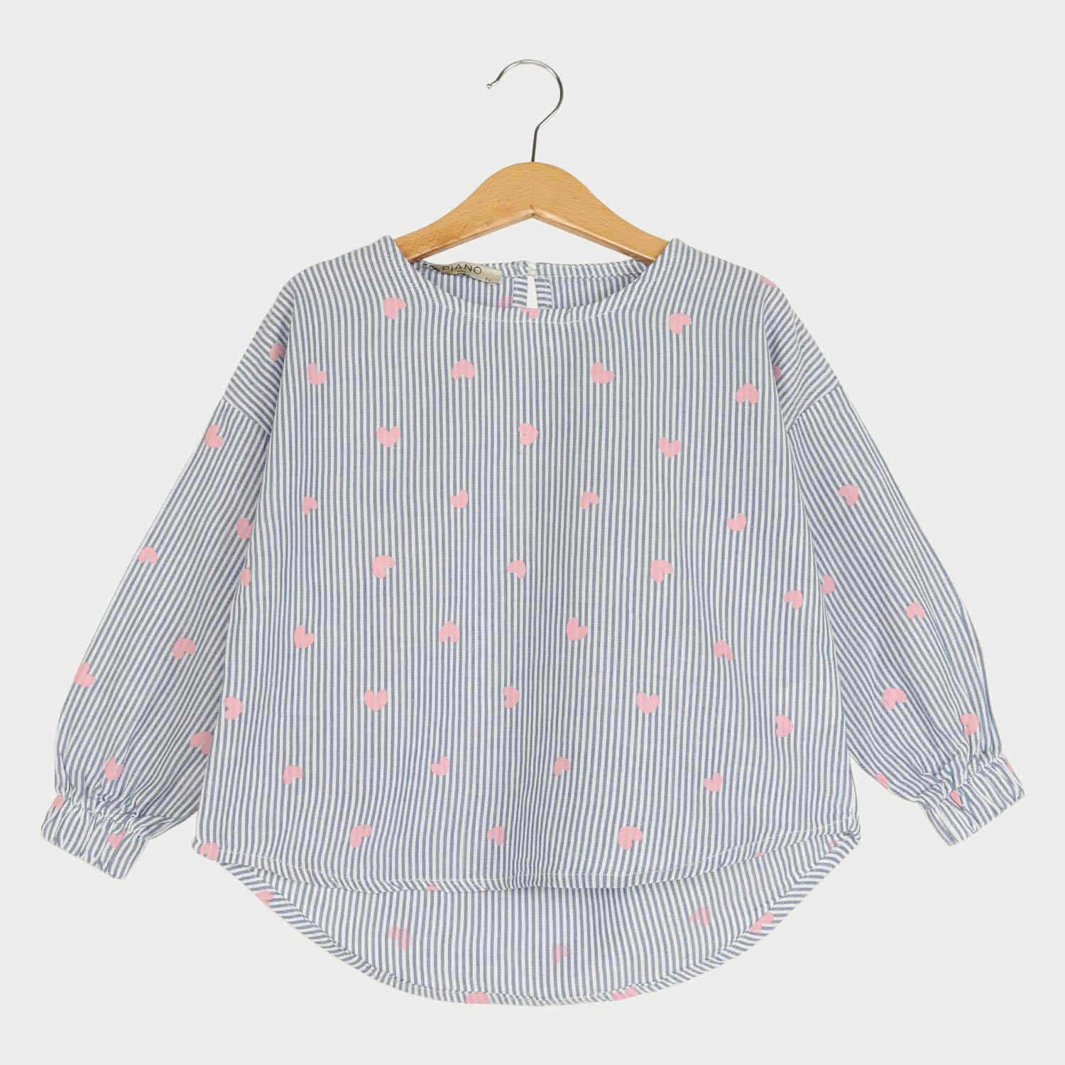 بلوز نساجی پشت پیلی دار