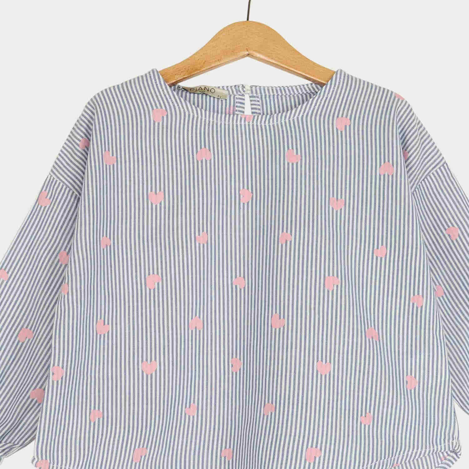 بلوز نساجی پشت پیلی دار