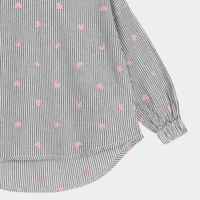 بلوز نساجی پشت پیلی دار