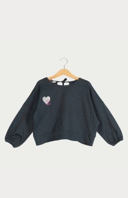 بلوز یکرو لایکرا لمه دار پشت هلالی