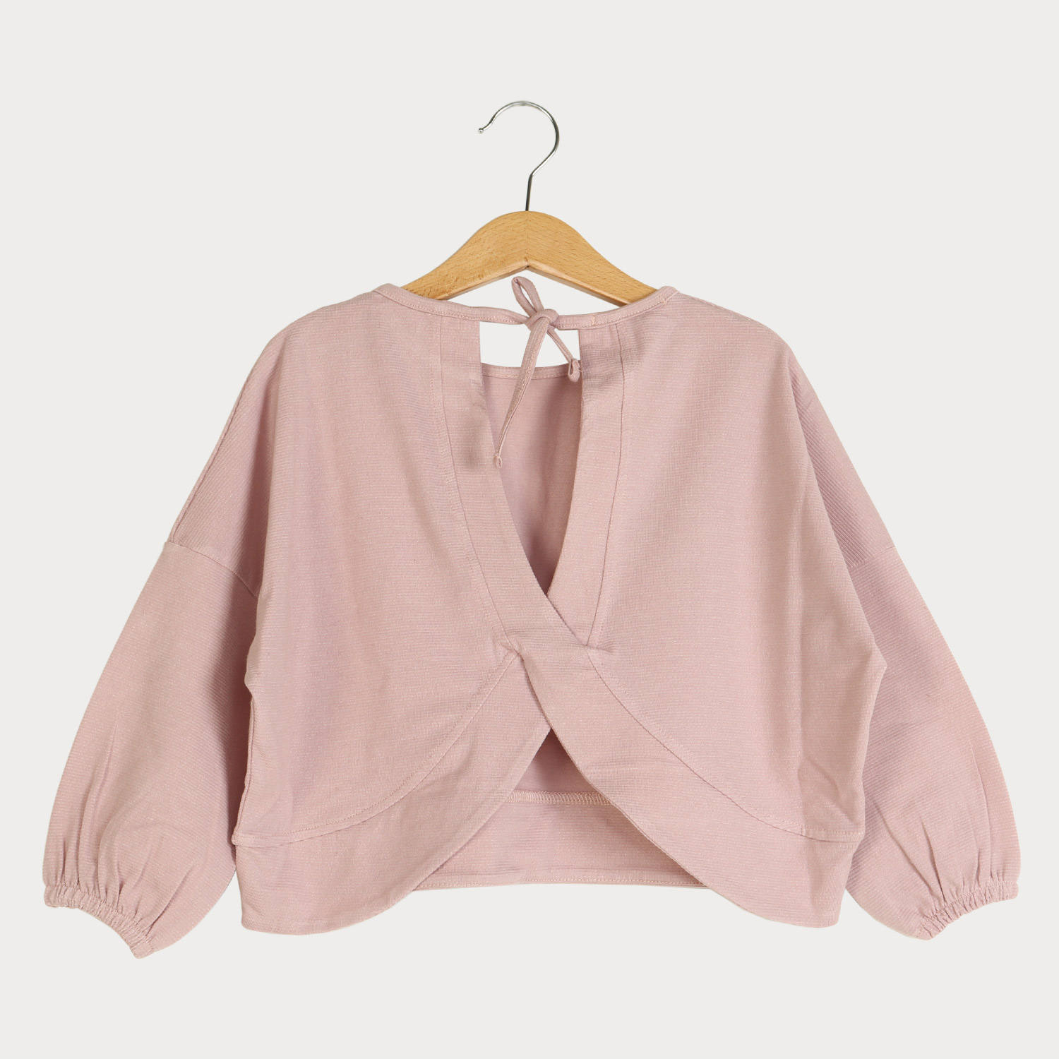 بلوز یکرو لایکرا لمه دار پشت هلالی