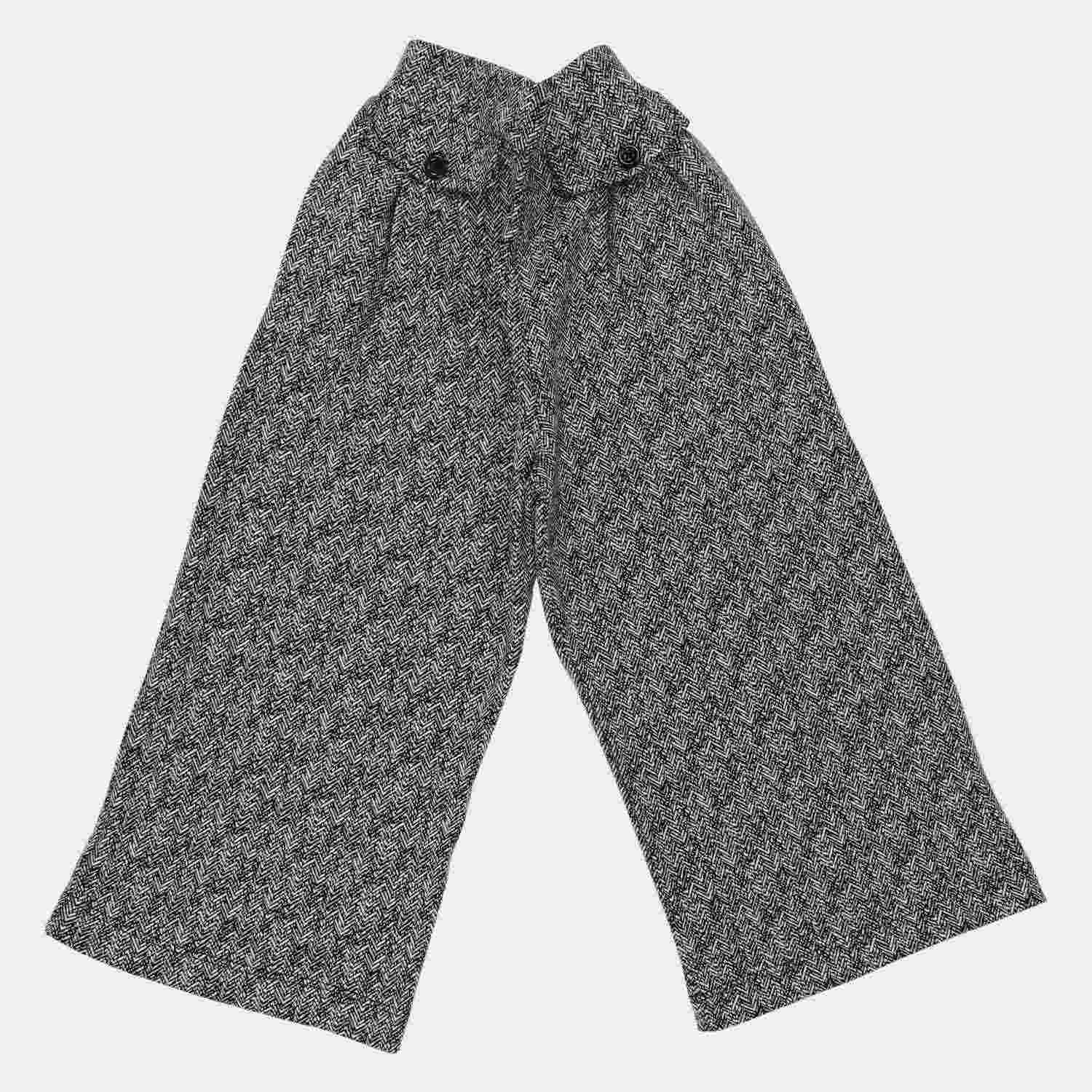 شلوار ژاکارد جناغی نامنظم پیلی دار