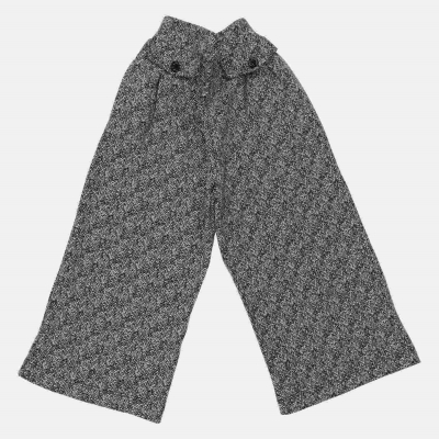 شلوار ژاکارد جناغی نامنظم پیلی دار