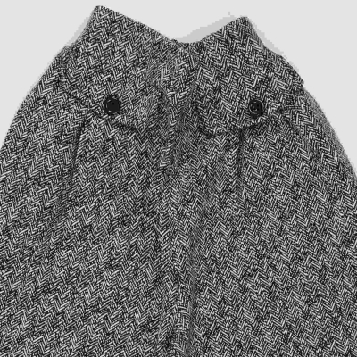 شلوار ژاکارد جناغی نامنظم پیلی دار