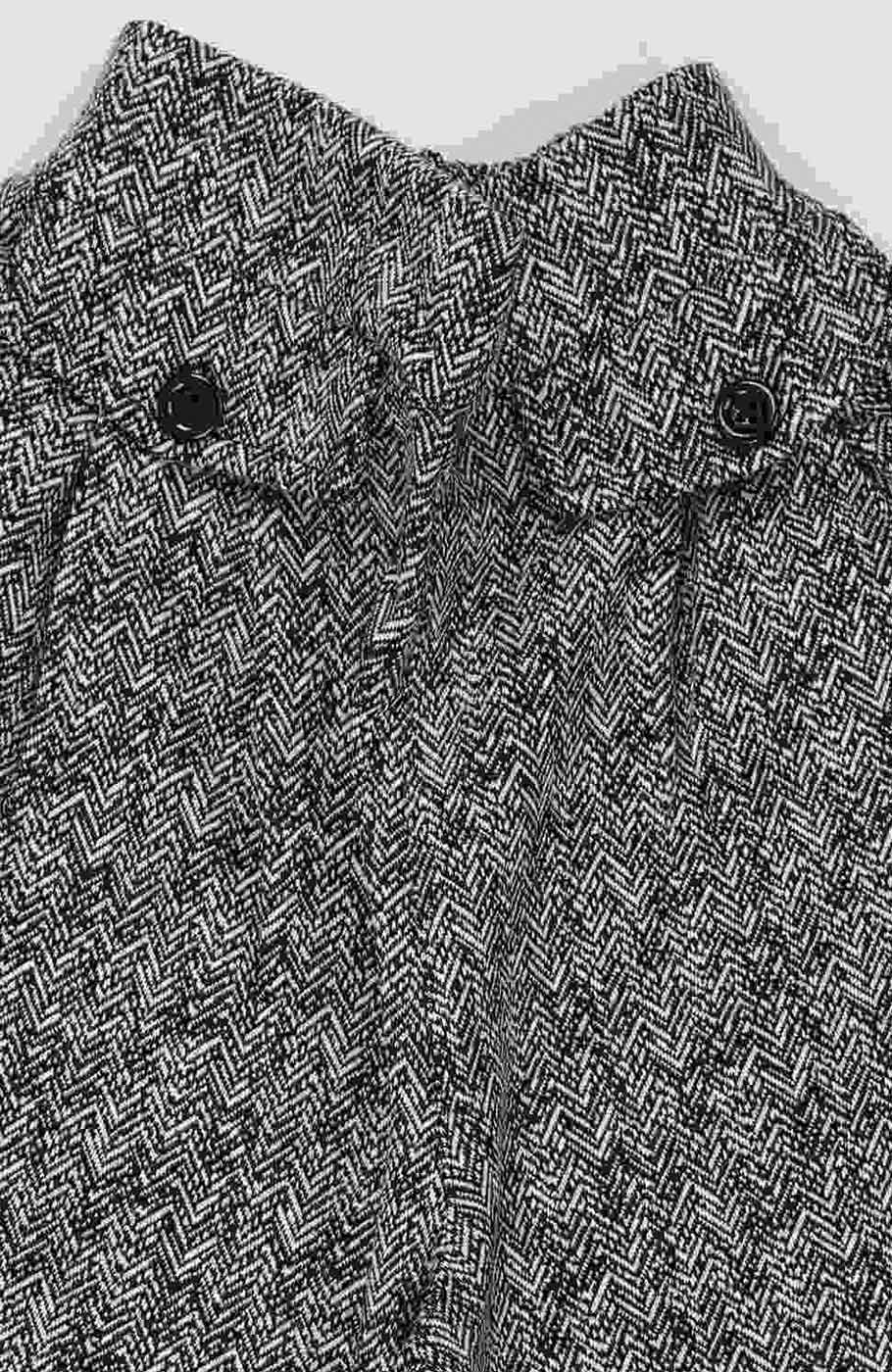 شلوار ژاکارد جناغی نامنظم پیلی دار