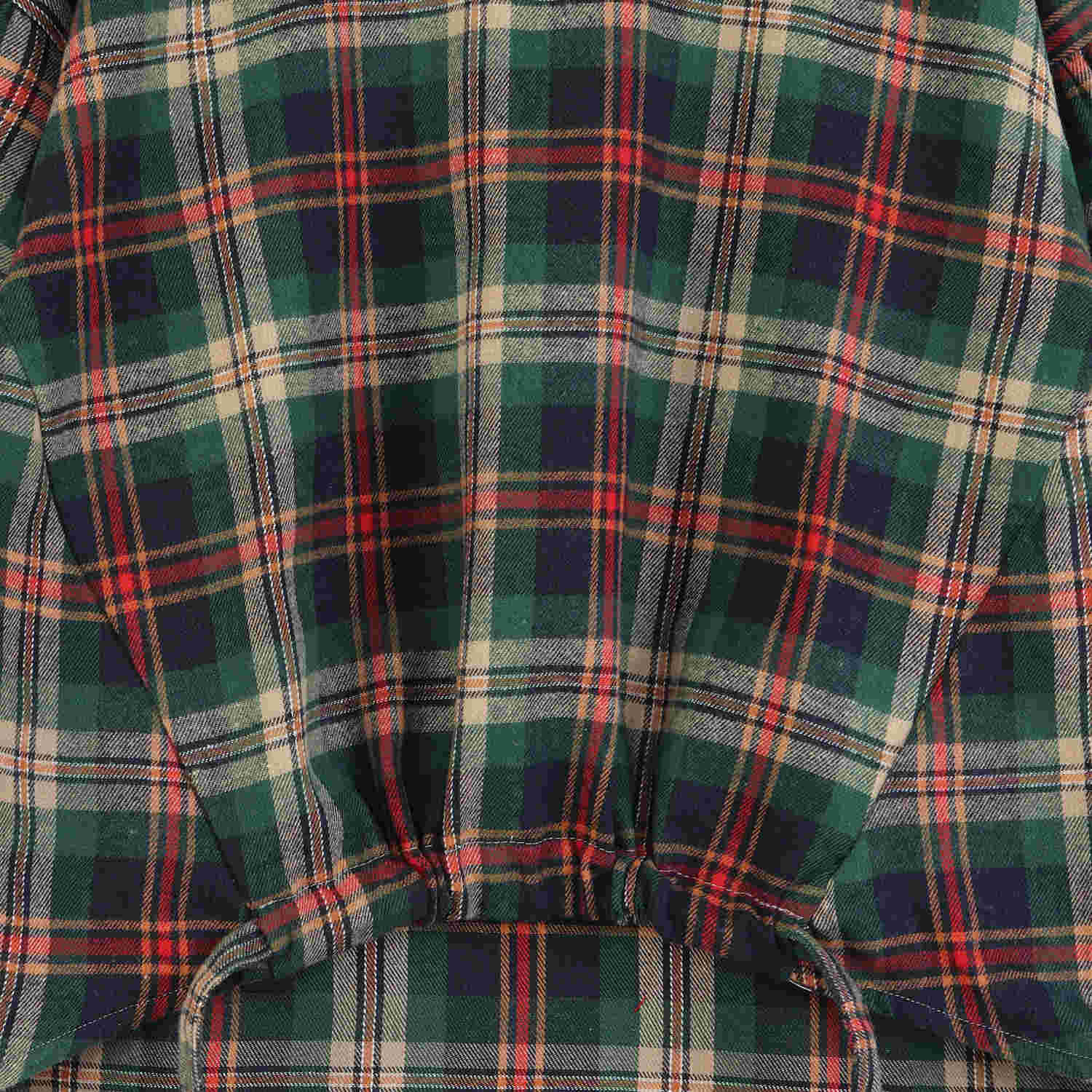 بلوز فلانل چهارخانه پیش گت دار