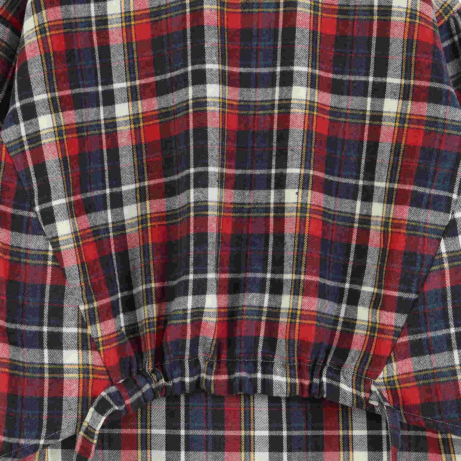 بلوز فلانل چهارخانه پیش گت دار