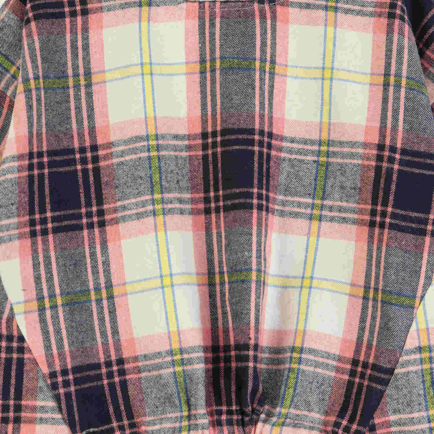 بلوز فلانل چهارخانه پیش گت دار