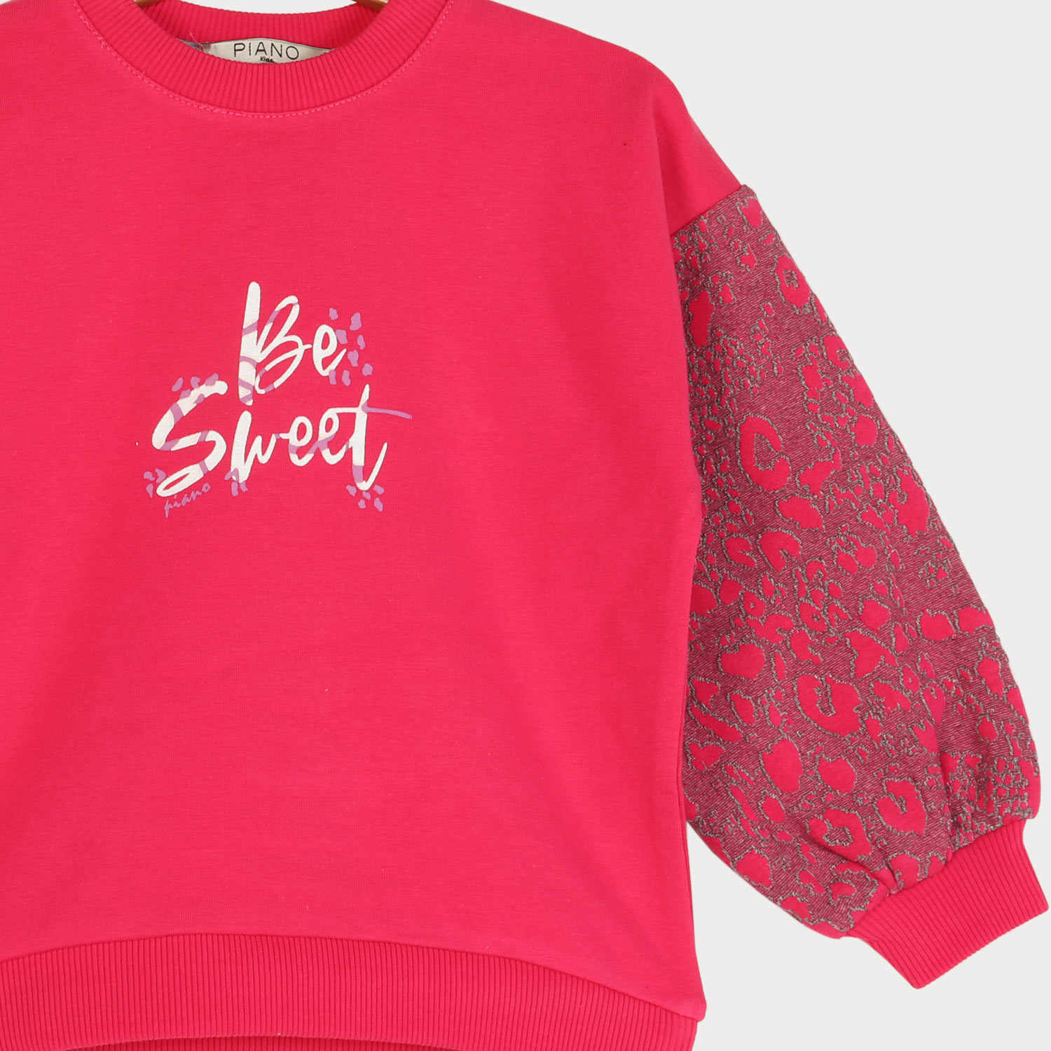 بلوز و لگ ژاکارد پلنگی و دورس لایکرا