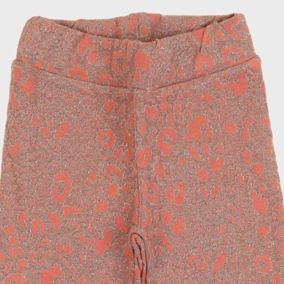 بلوز و لگ ژاکارد پلنگی و دورس لایکرا