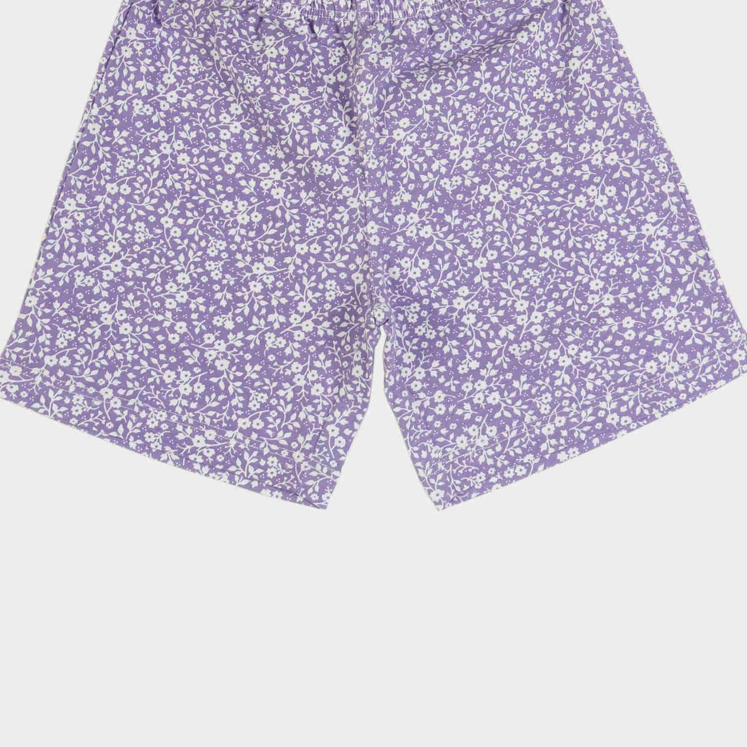 تیشرت و شلوارک یکرو لایکرا گلدار