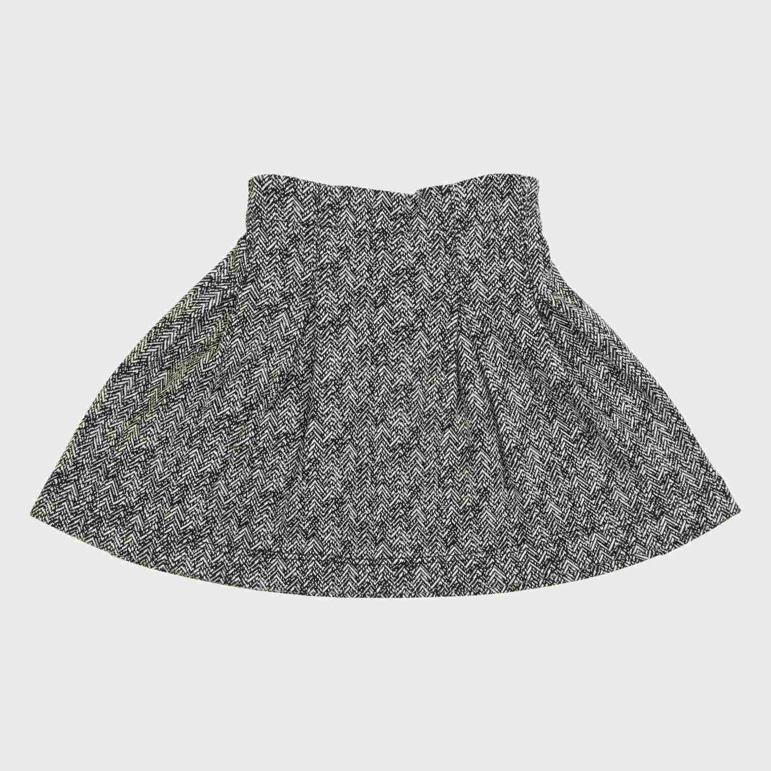 دامن ژاکارد پیلی دار