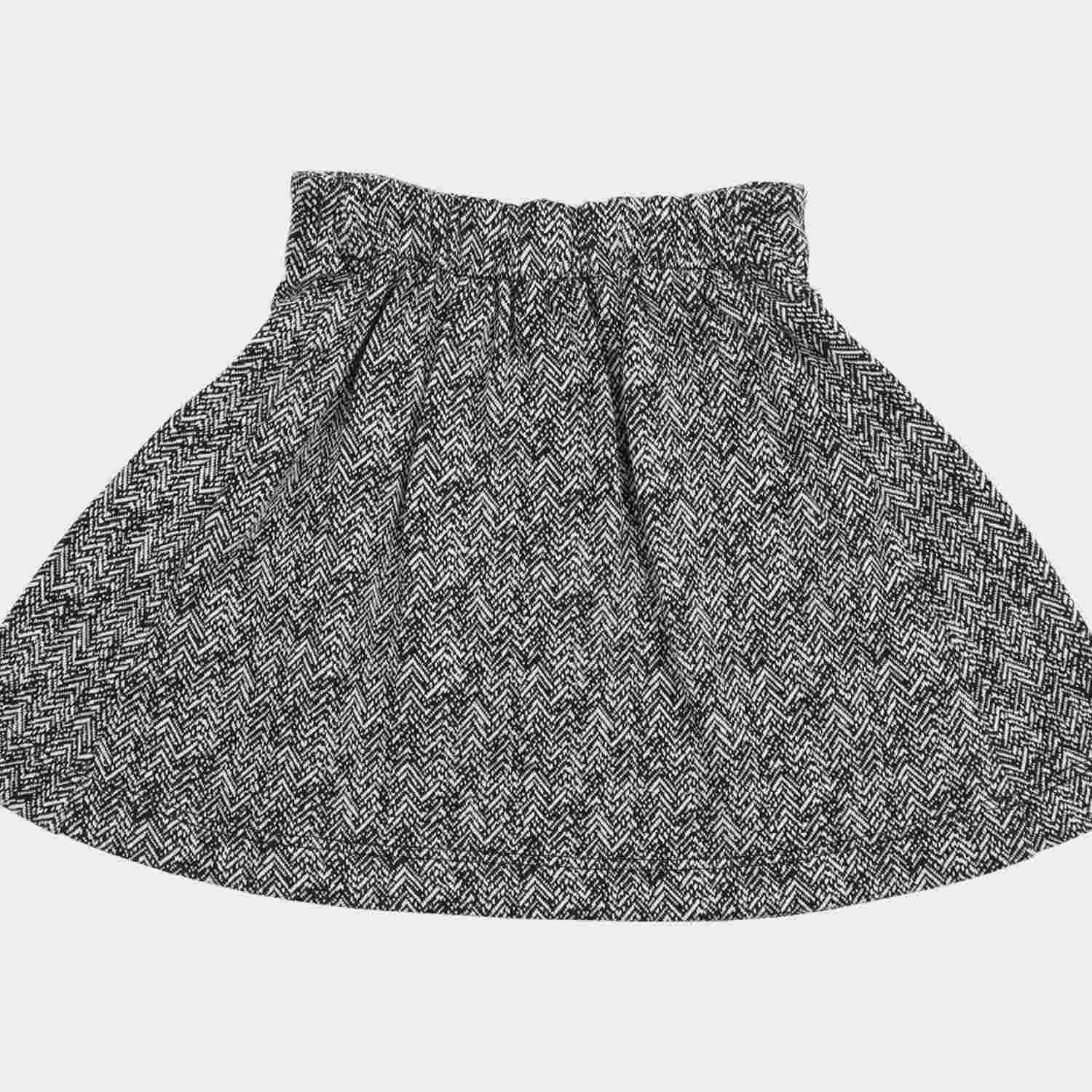 دامن ژاکارد پیلی دار