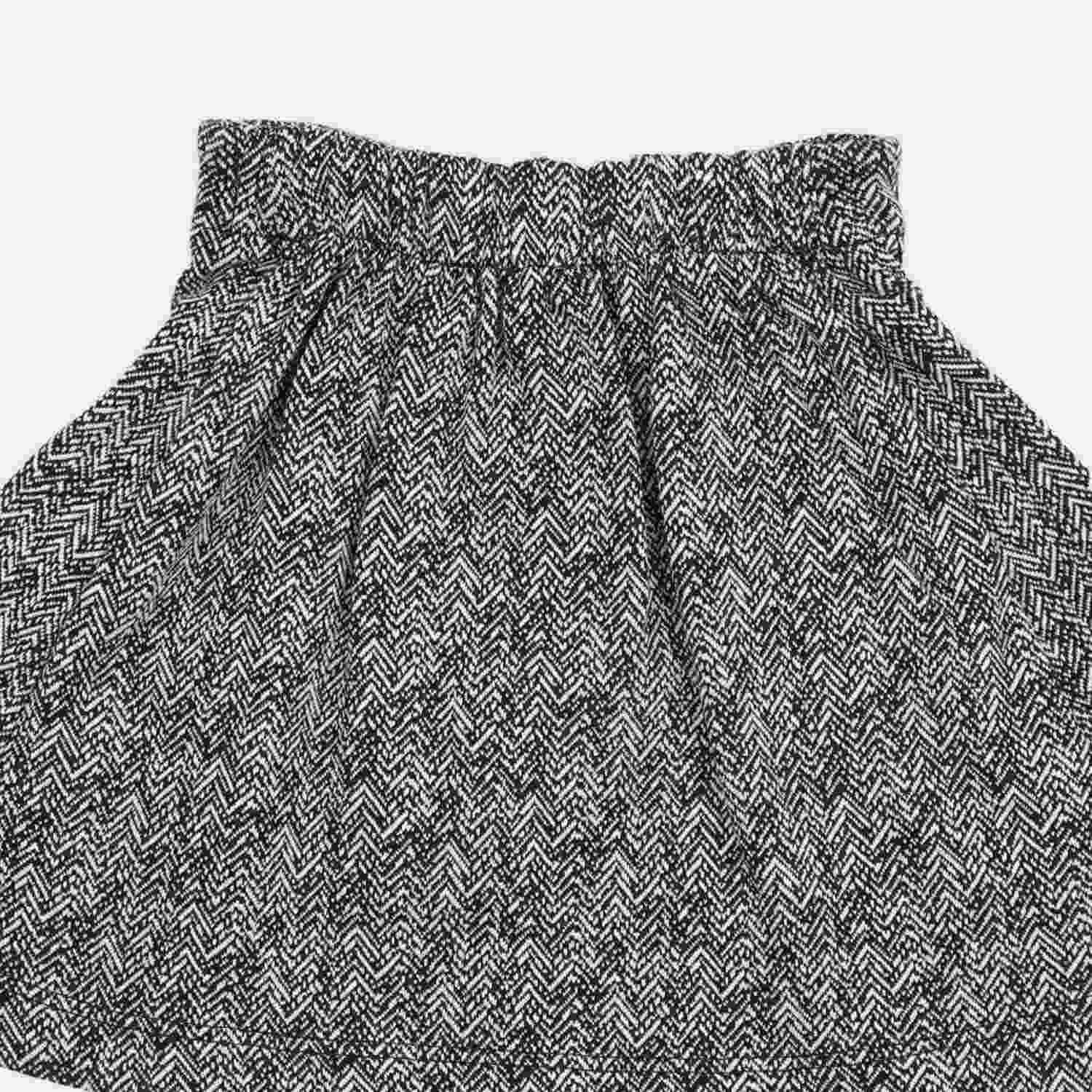 دامن ژاکارد پیلی دار