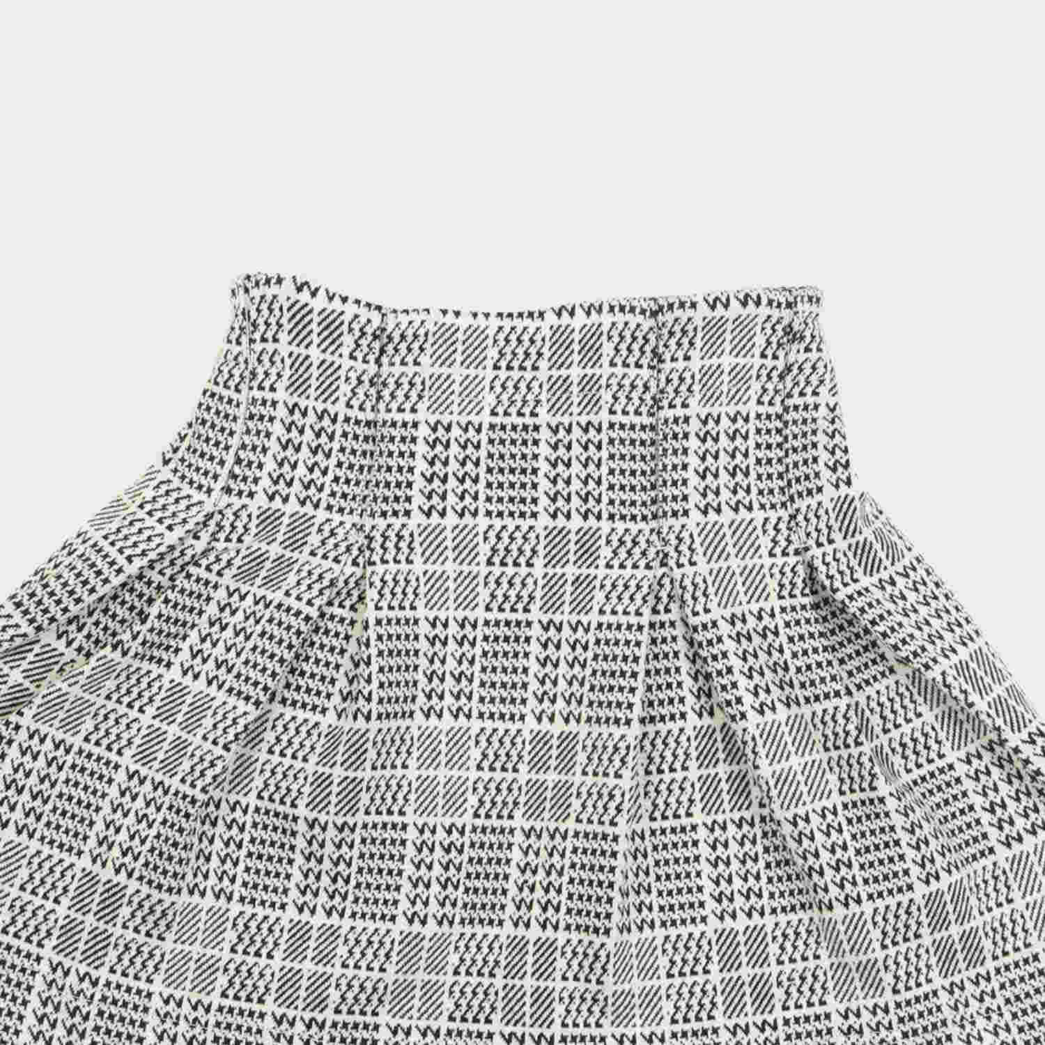 دامن ژاکارد پیلی دار