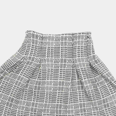 دامن ژاکارد پیلی دار