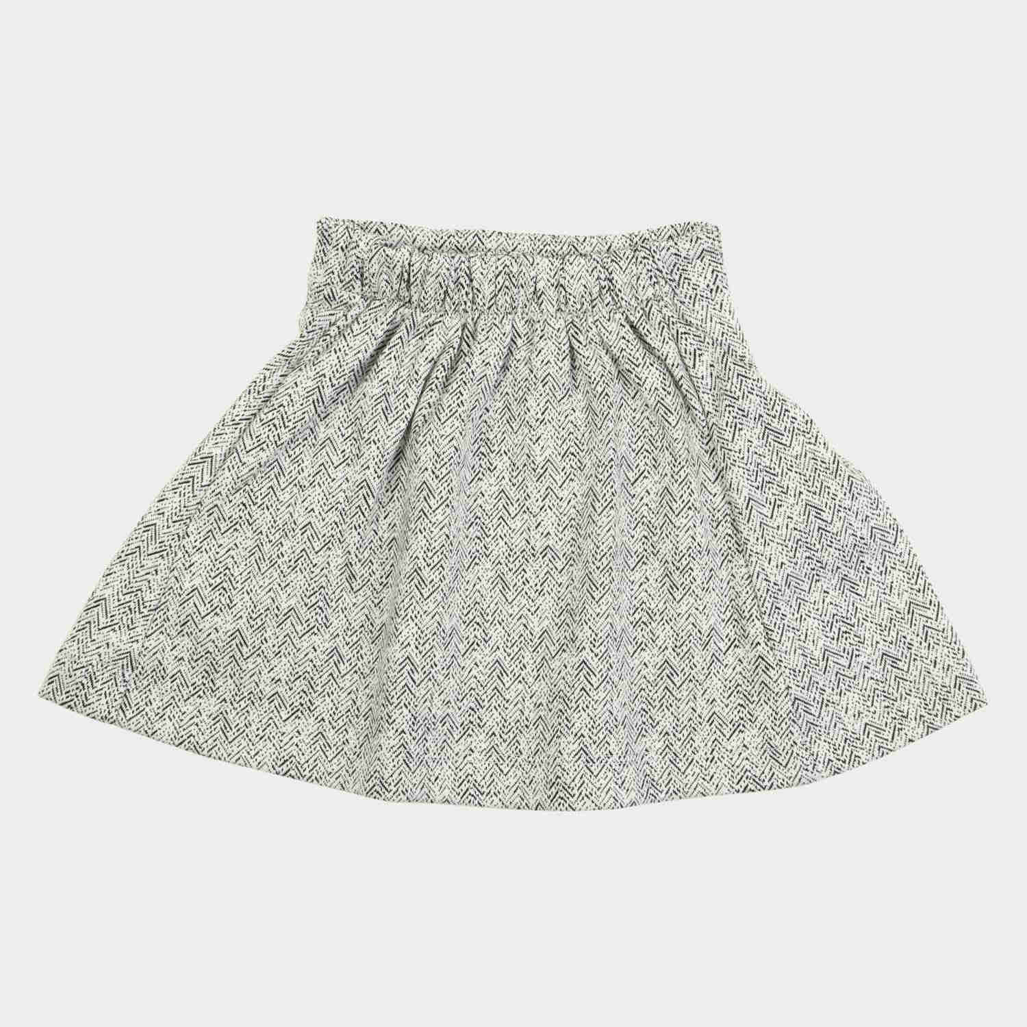 دامن ژاکارد پیلی دار