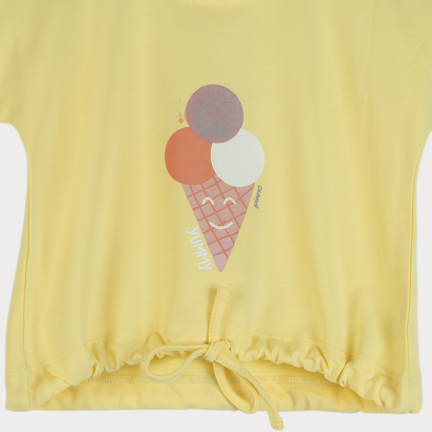 تیشرت دورس دو نخ آستین افتاده ( ست با کد 10094)