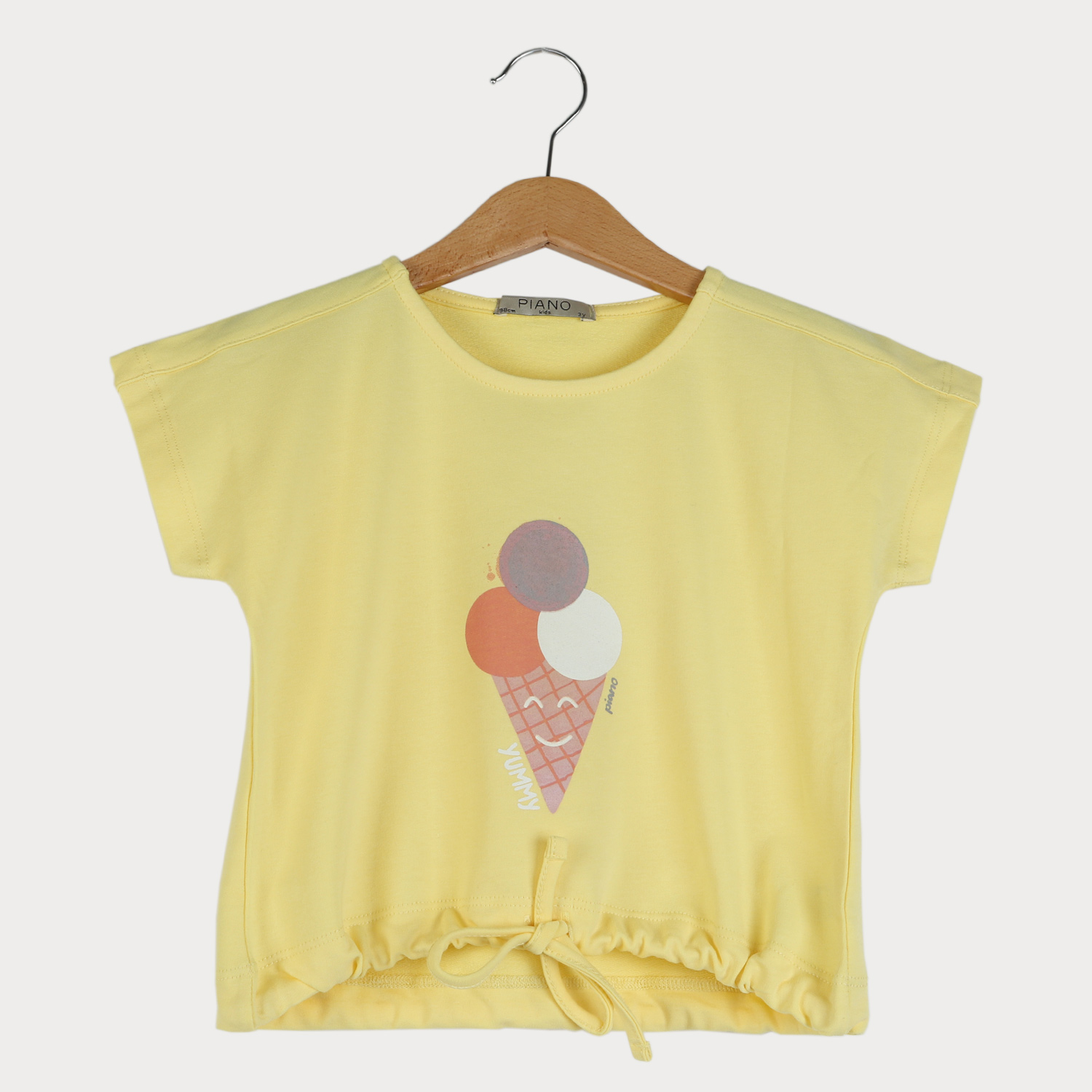 تیشرت دورس دو نخ آستین افتاده ( ست با کد 10094)