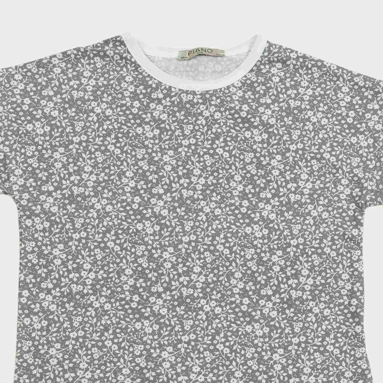 تیشرت و شلوار برمودا یکرو لایکرا گلدار