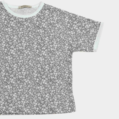 تیشرت و شلوار برمودا یکرو لایکرا گلدار