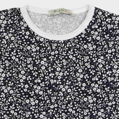 تیشرت و شلوار برمودا یکرو لایکرا گلدار