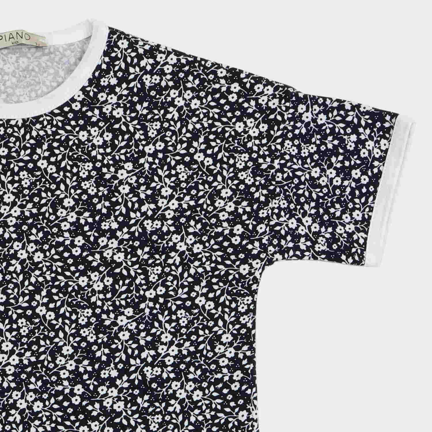 تیشرت و شلوار برمودا یکرو لایکرا گلدار