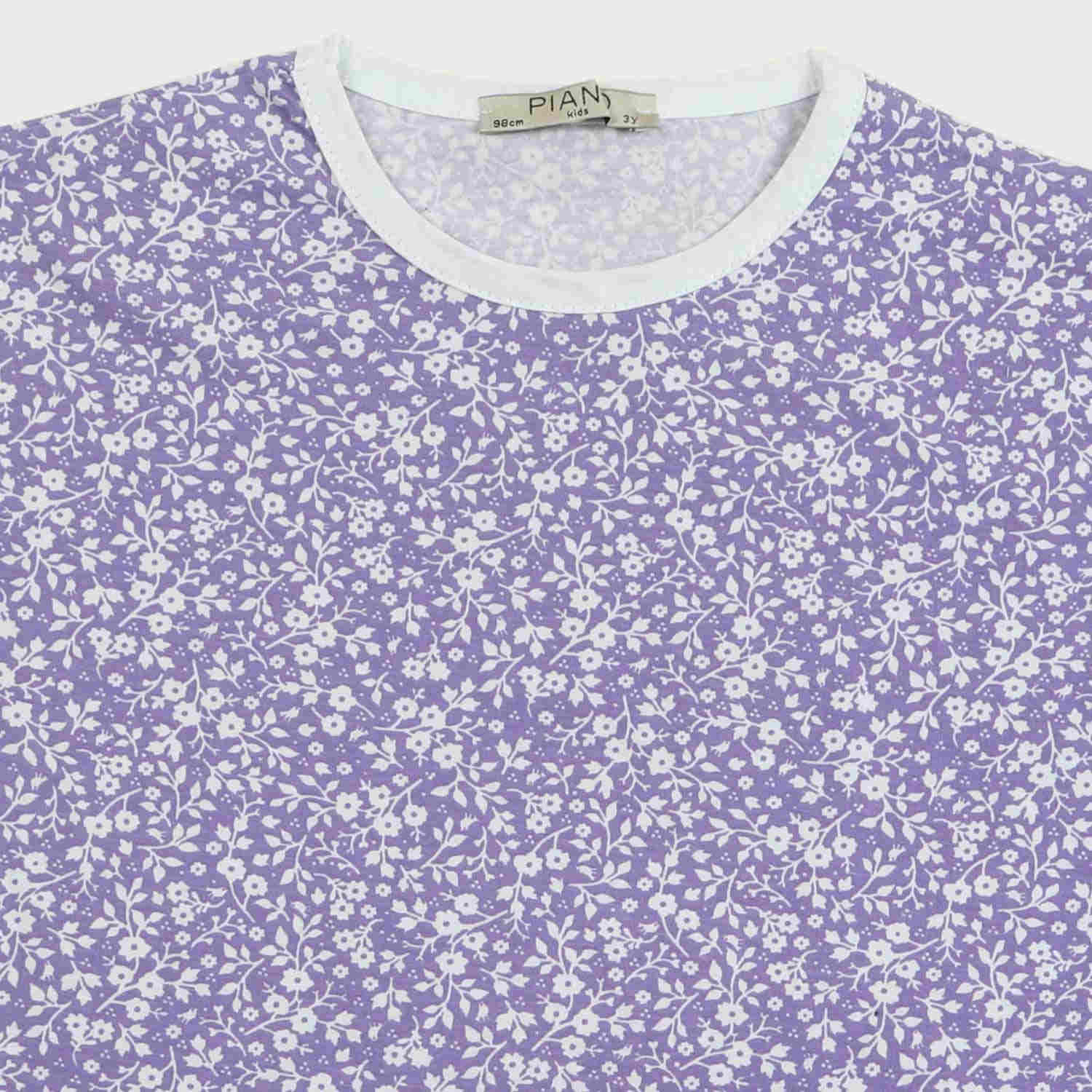 تیشرت و شلوار برمودا یکرو لایکرا گلدار