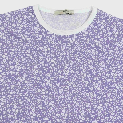 تیشرت و شلوار برمودا یکرو لایکرا گلدار