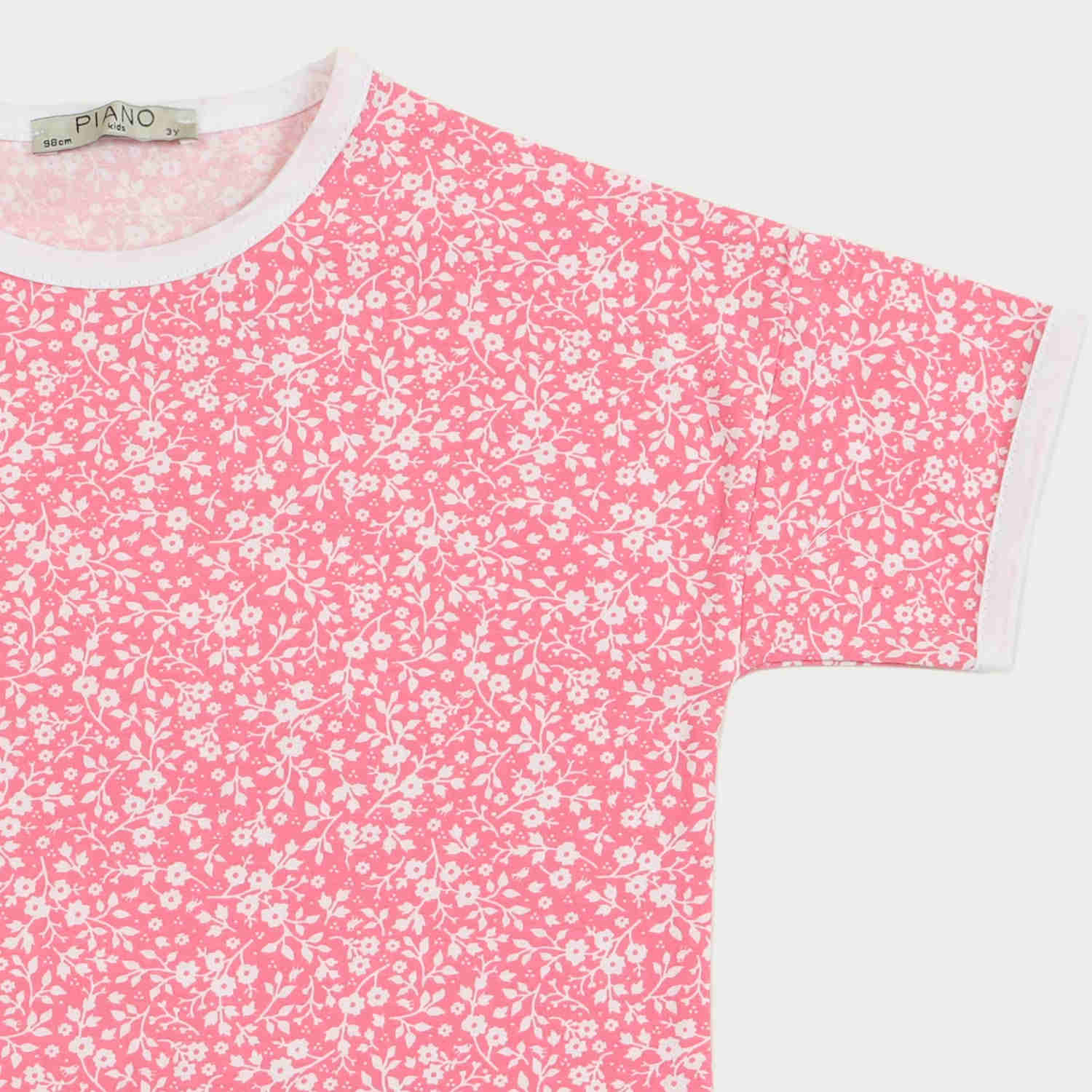 تیشرت و شلوار برمودا یکرو لایکرا گلدار