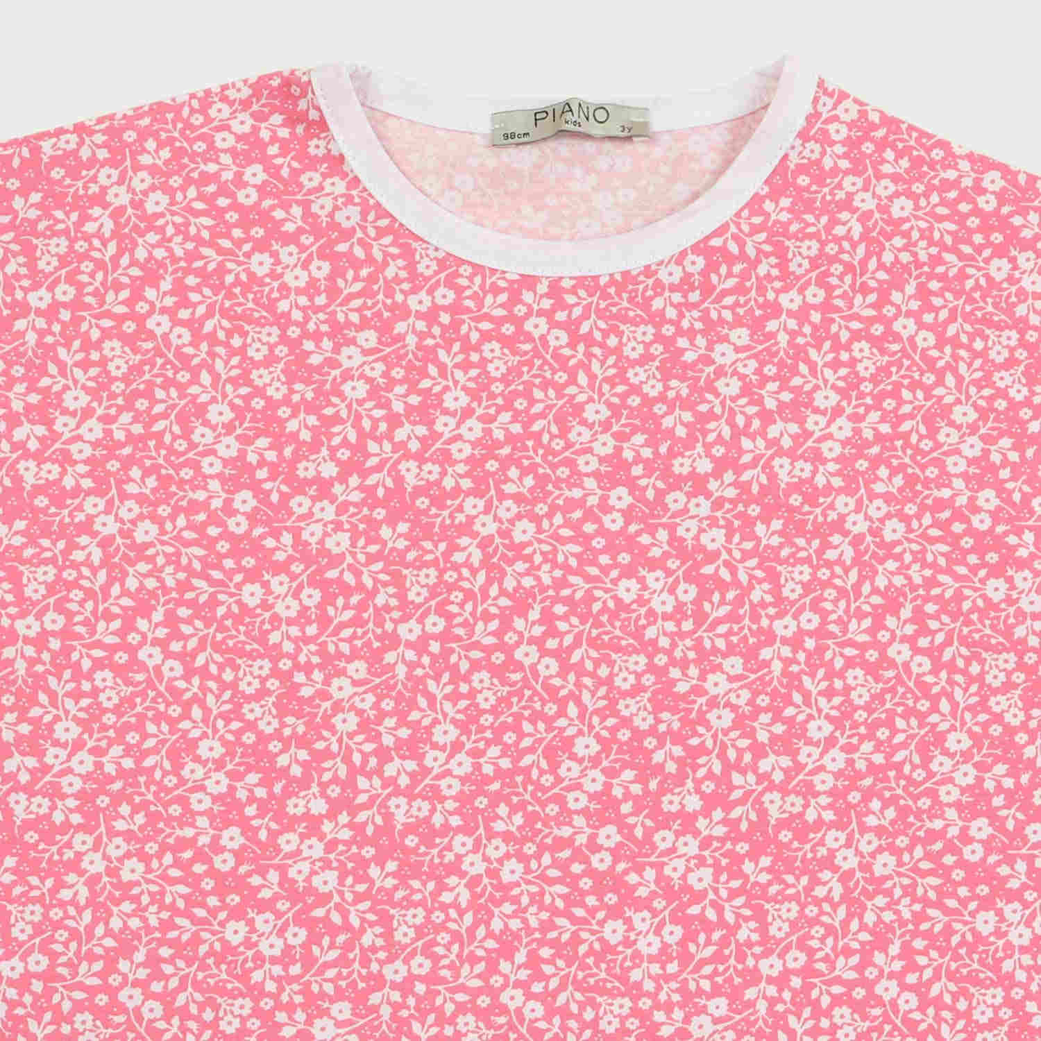 تیشرت و شلوار برمودا یکرو لایکرا گلدار