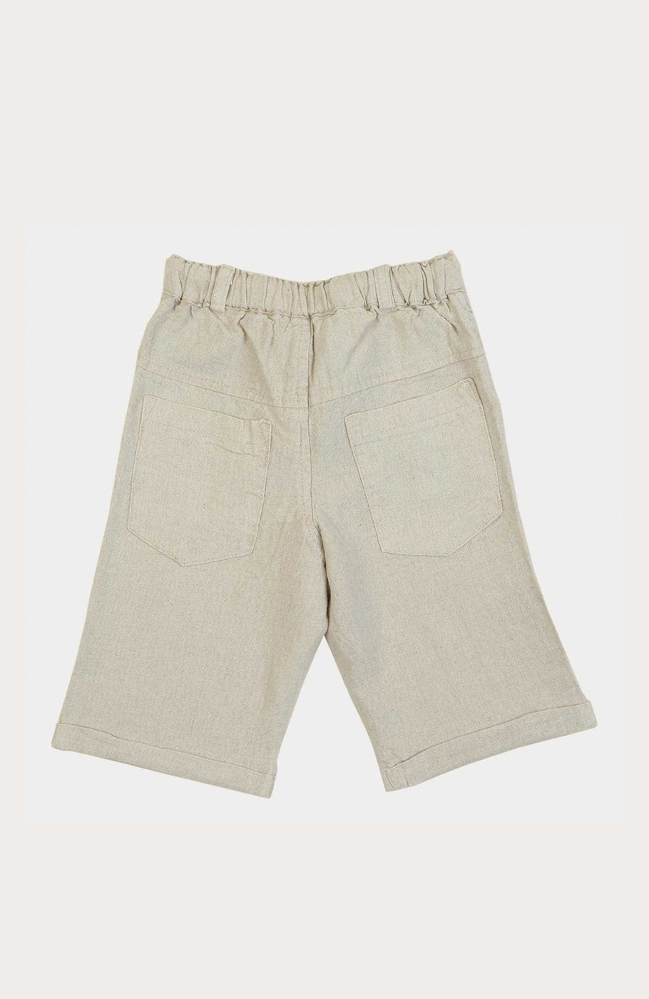 شلوارک لینن دمپا پاکتی