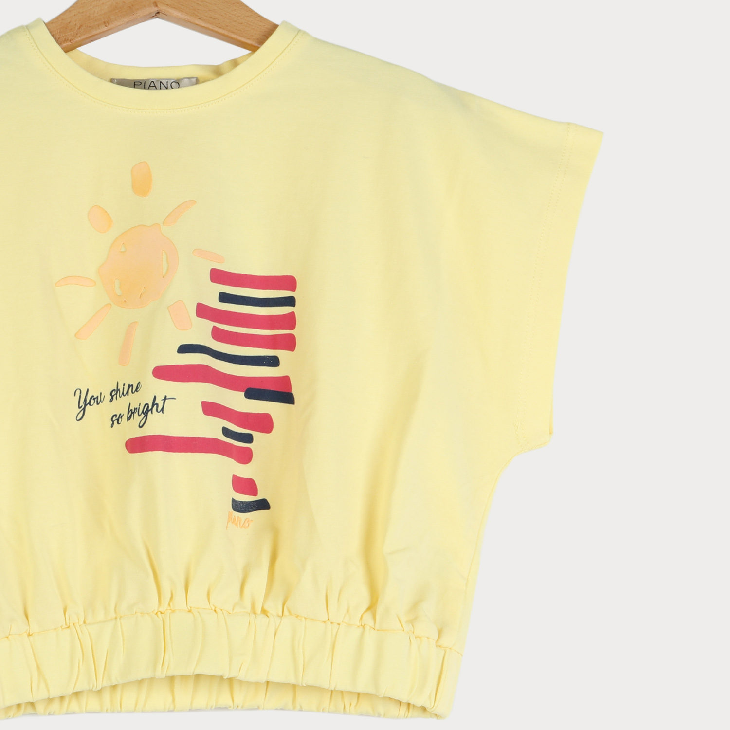 تیشرت یکرو لایکرا پشت پیلی دار (ست با کد 10105)