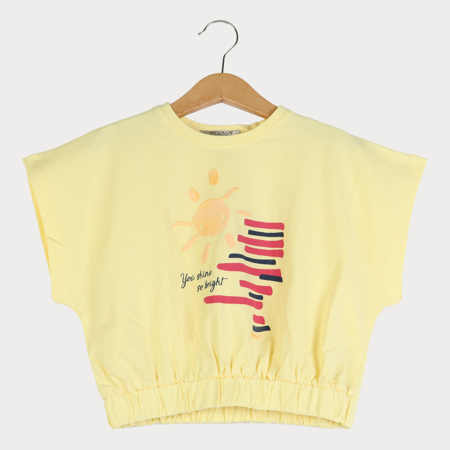 تیشرت یکرو لایکرا پشت پیلی دار (ست با کد 10105)