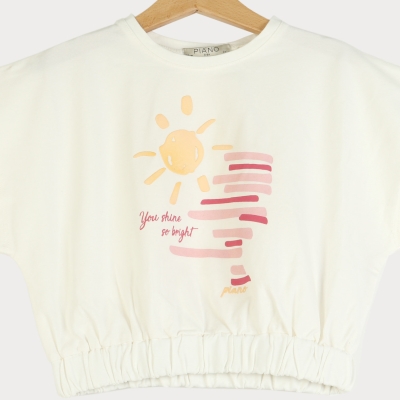 تیشرت یکرو لایکرا پشت پیلی دار (ست با کد 10105)