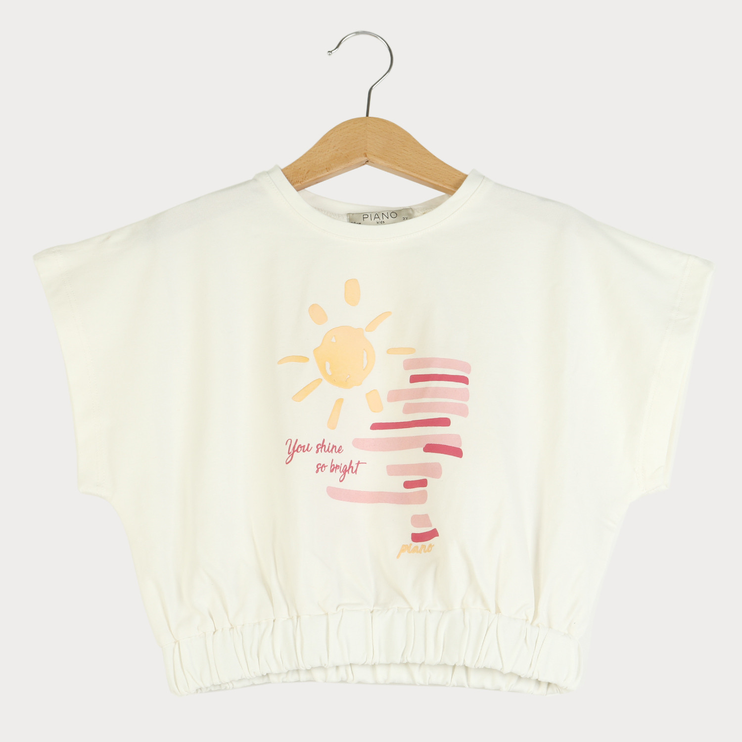 تیشرت یکرو لایکرا پشت پیلی دار (ست با کد 10105)