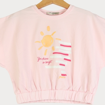 تیشرت یکرو لایکرا پشت پیلی دار (ست با کد 10105)