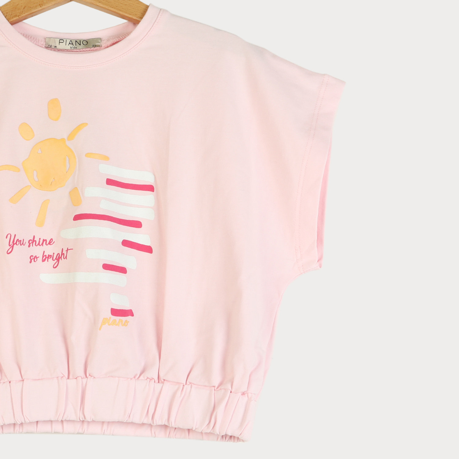 تیشرت یکرو لایکرا پشت پیلی دار (ست با کد 10105)